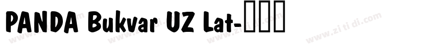 PANDA Bukvar UZ Lat字体转换